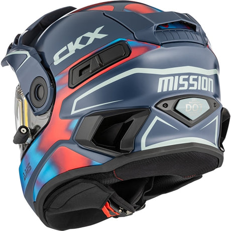 CKX Mission Free-Face Helmet Tanium Electric Blue/Red S - Driven Powersports