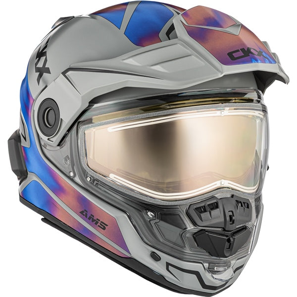 CKX Mission Free-Face Helmet Tanium Electric Gray/Blue M - Driven Powersports
