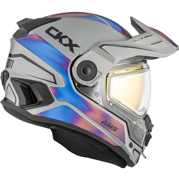CKX Mission Free-Face Helmet Tanium Electric Gray/Blue M - Driven Powersports