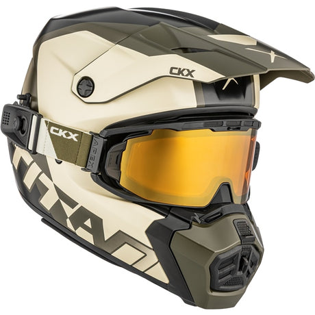 CKX Titan AMS Helmet Nunavut Double Beige/Green M - Driven Powersports
