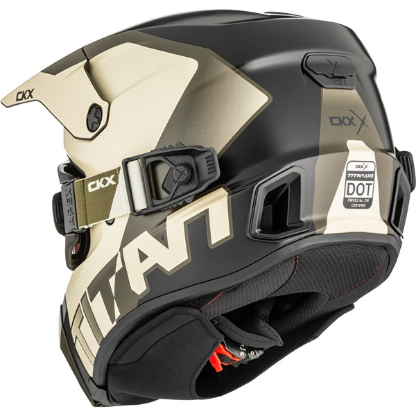 CKX Titan AMS Helmet Nunavut Double Beige/Green M - Driven Powersports