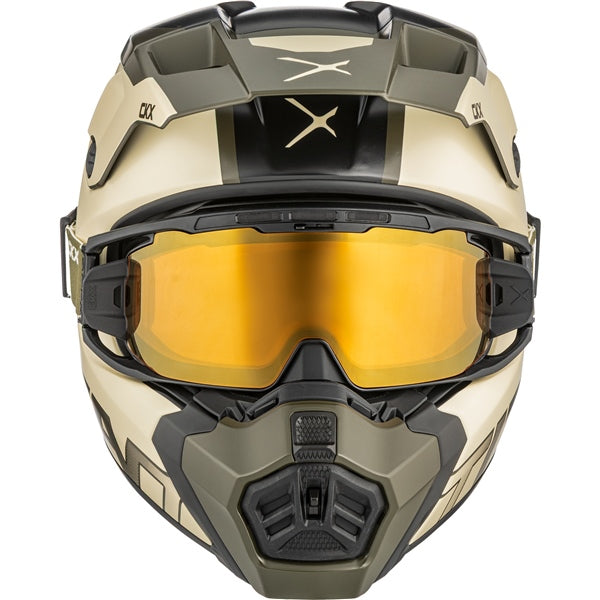 CKX Titan AMS Helmet Nunavut Double Beige/Green M - Driven Powersports