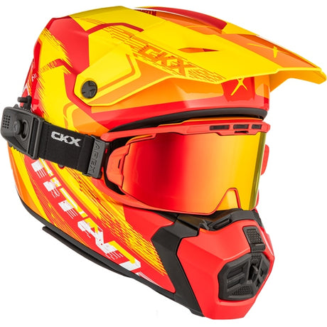 CKX Titan AMS Helmet Concordia Double Red/Orange/Yellow 3XL - Driven Powersports