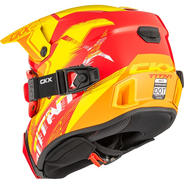 CKX Titan AMS Helmet Concordia Double Red/Orange/Yellow 3XL - Driven Powersports