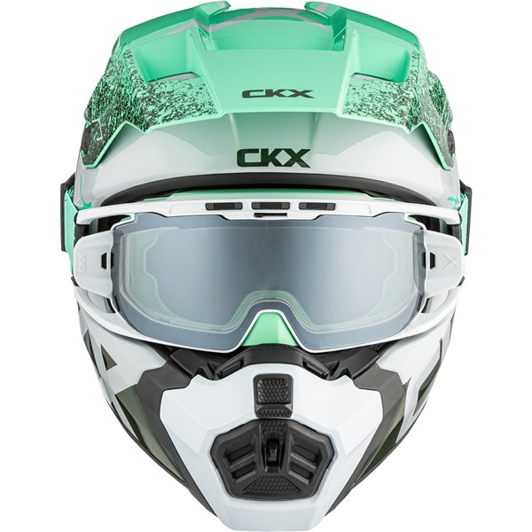 CKX Titan AMS Helmet Vaneer Double Green M - Driven Powersports