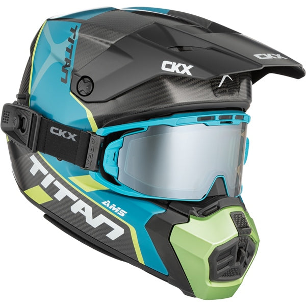 CKX Titan AMS Carbon Helmet Conrod Double Green M - Driven Powersports