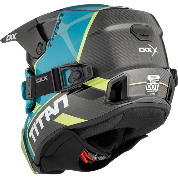 CKX Titan AMS Carbon Helmet Conrod Double Green M - Driven Powersports