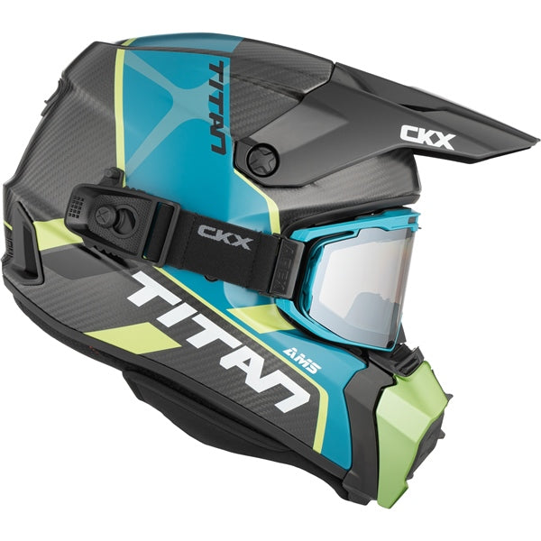 CKX Titan AMS Carbon Helmet Conrod Double Green M - Driven Powersports
