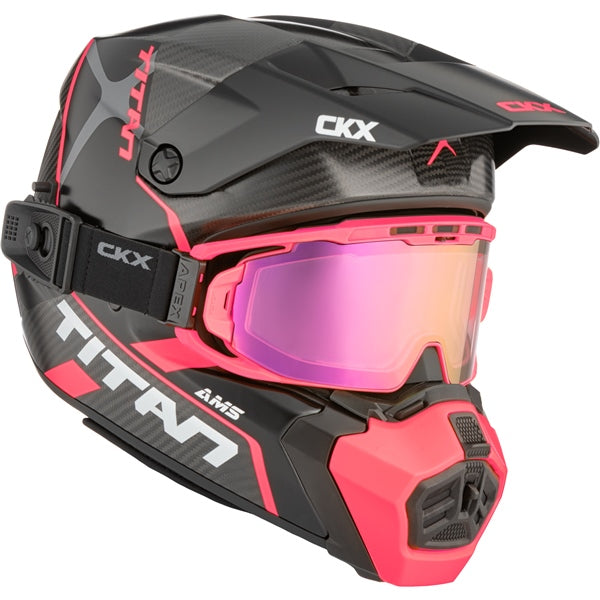 CKX Titan AMS Carbon Helmet Conrod Double Pink XL - Driven Powersports