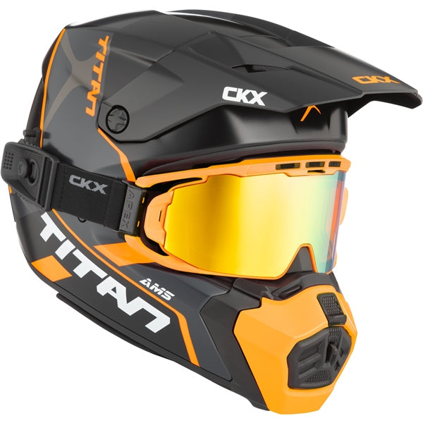 CKX Titan AMS Helmet Conrod Double Orange XS - Driven Powersports