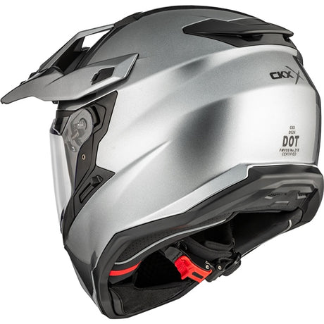 CKX DS24 Dual Sport Helmet Solid Silver XL - Driven Powersports