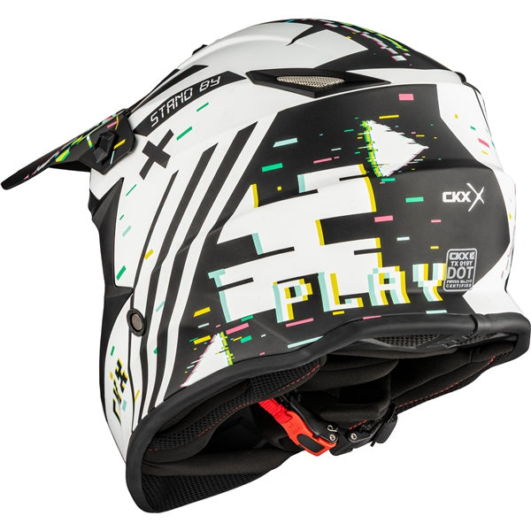 CKX TX019Y Off-Road Helmet Error White M - Driven Powersports