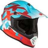 CKX TX019Y Off-Road Helmet Howl Blue/Red M - Driven Powersports