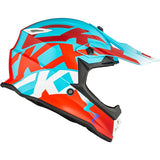 CKX TX019Y Off-Road Helmet Howl Blue/Red M - Driven Powersports