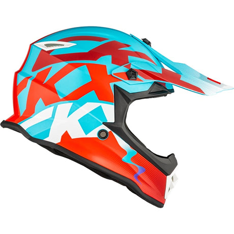 CKX TX019Y Off-Road Helmet Howl Blue/Red M - Driven Powersports