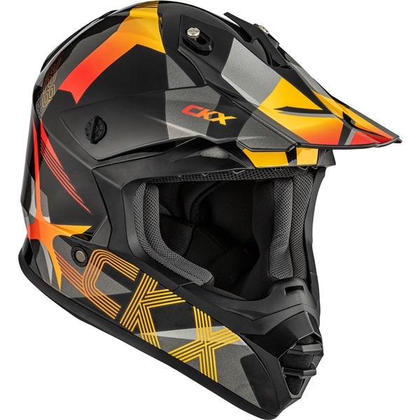 CKX TX228 Off-Road Helmet Lord Gray/Red 2XL - Driven Powersports