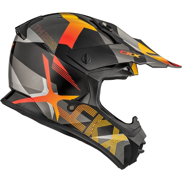 CKX TX228 Off-Road Helmet Lord Gray/Red 2XL - Driven Powersports