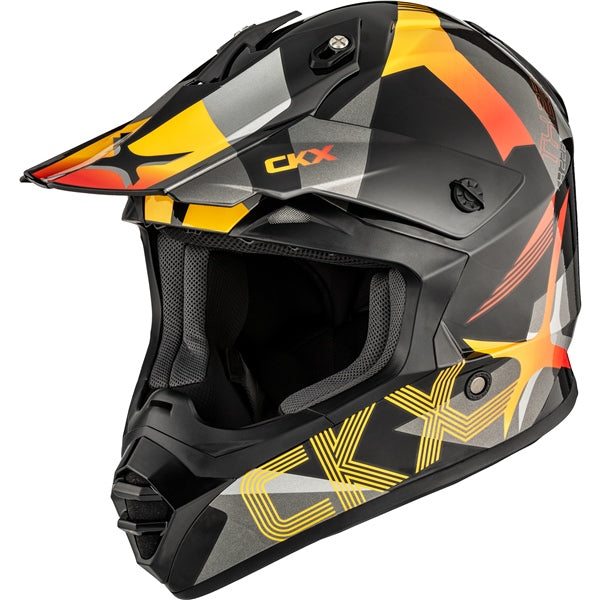 CKX TX228 Off-Road Helmet Lord Gray/Red 2XL - Driven Powersports