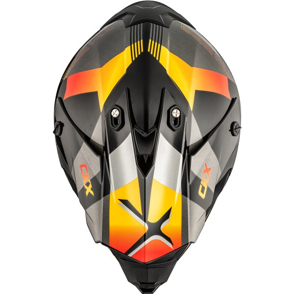 CKX TX228 Off-Road Helmet Lord Gray/Red 2XL - Driven Powersports