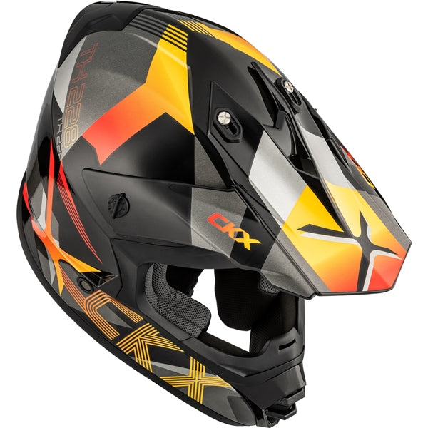 CKX TX228 Off-Road Helmet Lord Gray/Red 2XL - Driven Powersports