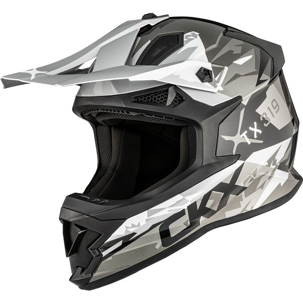 CKX TX319 Off-Road Helmet Jagged Gray XL - Driven Powersports