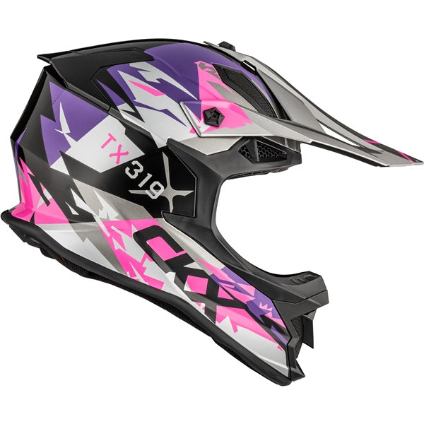CKX TX319 Off-Road Helmet Jagged Pink/Mauve M - Driven Powersports