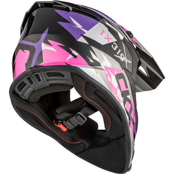 CKX TX319 Off-Road Helmet Jagged Pink/Mauve M - Driven Powersports
