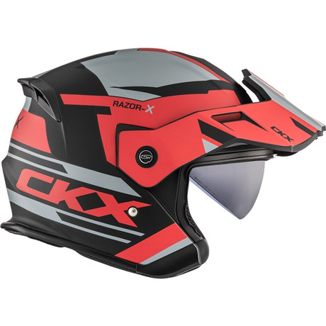 CKX HELM RAZOR-X SLANT MAT Red XS - Driven Powersports