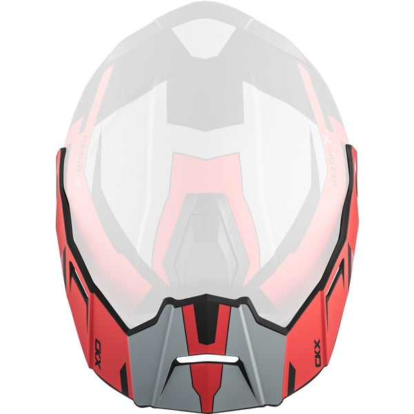 CKX Peak for Razor & Razor-X Helmet Slant Razor/Razor-X Matte Red One Size Fits All - Driven Powersports