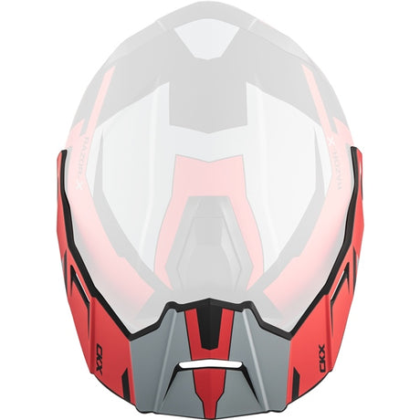 CKX Peak for Razor & Razor-X Helmet Slant Razor/Razor-X Matte Red One Size Fits All - Driven Powersports