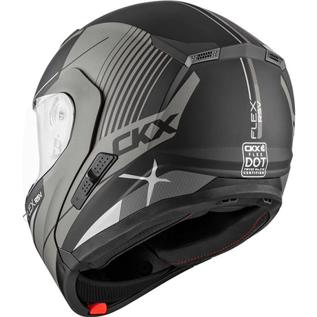 CKX Flex RSV Modular Helmet, Summer Tempo Matte Gray S Single Shield - Driven Powersports
