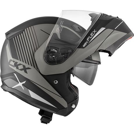 CKX Flex RSV Modular Helmet, Summer Tempo Matte Gray S Single Shield - Driven Powersports