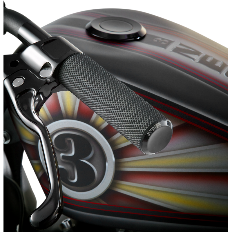 ARLEN NESS GRIPS KNURLED RUBBER CBL Black 3/4 Front - Driven Powersports