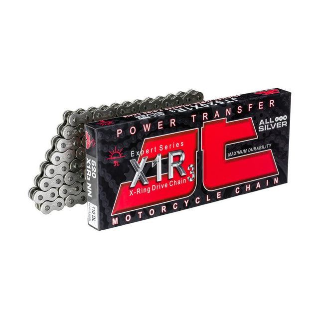 JT CHAIN 520X1R3 CHAIN 124L HEAVY DUTY X - RING (NICKEL) (JTC520X1R3NN124DL) - DRIVEN Canada's Powersports 824225609875JTC520X1R3NN124DL