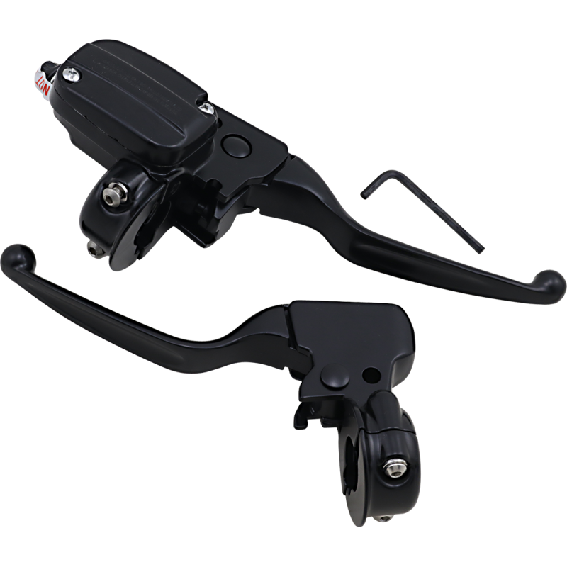 DRAG SPECIALTIES CONTROLS HB 96-07FLT Matte Black Front - Driven Powersports