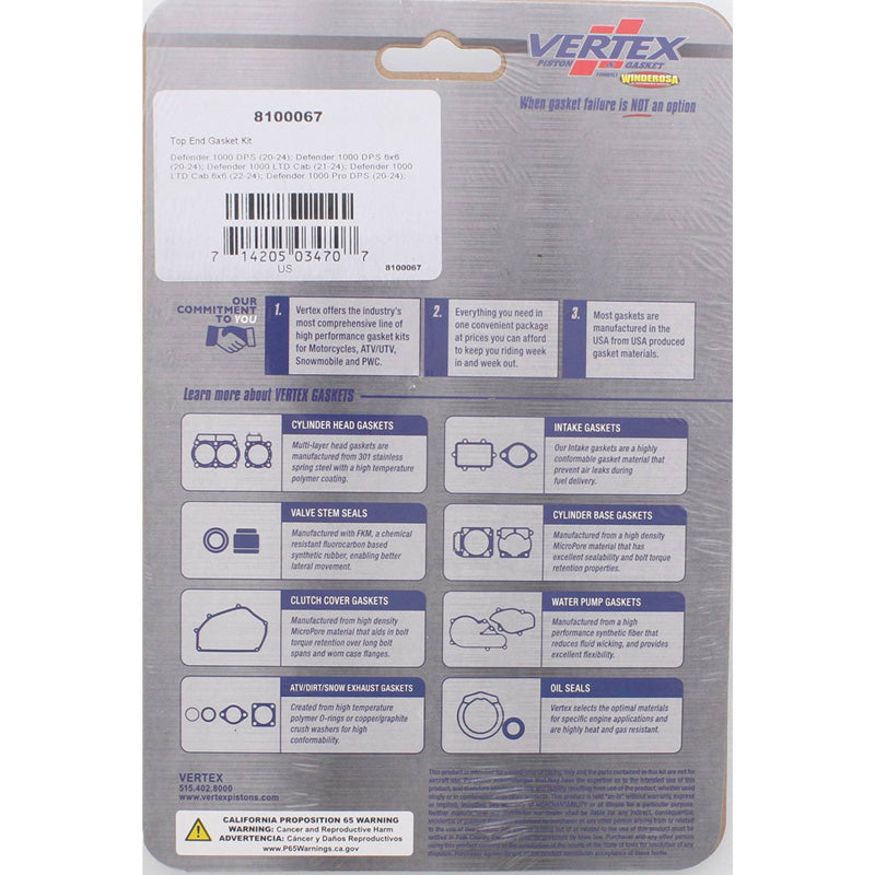 TOP END GASKET KIT - Driven Powersports