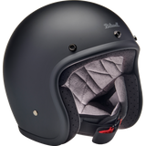 BILTWELL HELMET BONANZA Flat Black Front - Driven Powersports