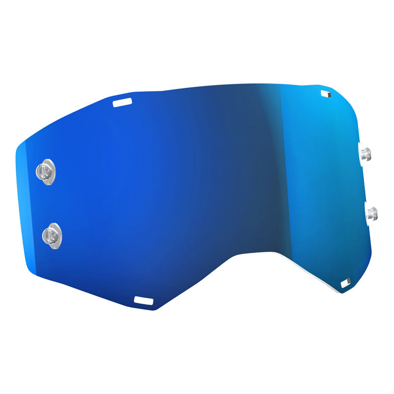 SCOTT USA MX SINGLE WORKS LENS PROSPECT/FURY ELECTRIC BLUE CHROME Blue - Driven Powersports