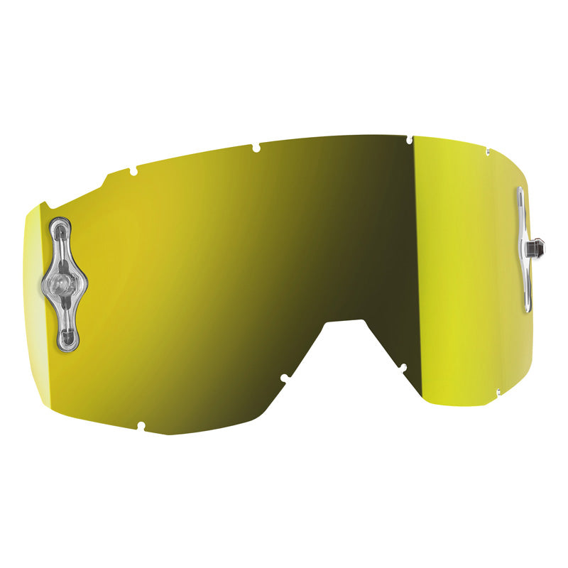 SCOTT USA MX SINGLE WORKS LENS HUSTLE/TYRANT/SPLIT/PRIMAL YELLOW CHROME - Driven Powersports