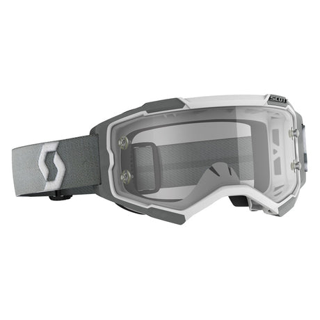 SCOTT USA FURY MX GOGGLES (WHITE/GREY - CLEAR WORKS) White/Grey Clear - Driven Powersports