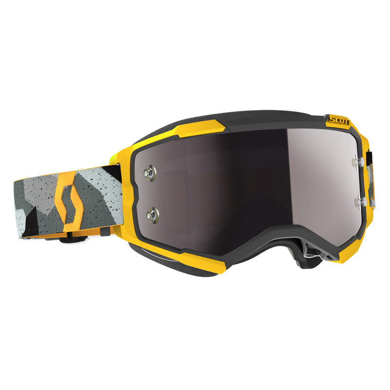 SCOTT USA FURY GOGGLES CAMO GREY/YELLOW - SILVER CHROME WORKS Camo Grey/Yellow Silver - Driven Powersports