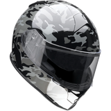 Z1R HLMT WARRANT Camo Black/Gray 3/4 Right - Driven Powersports