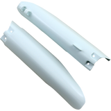 ACERBIS LWR FORK CVR SET- RM125/250:99-03 White Front - Driven Powersports
