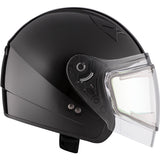 CKX VG977 Open-Face Helmet, Winter Solid Electric Black L Electric Double Shield - Driven Powersports