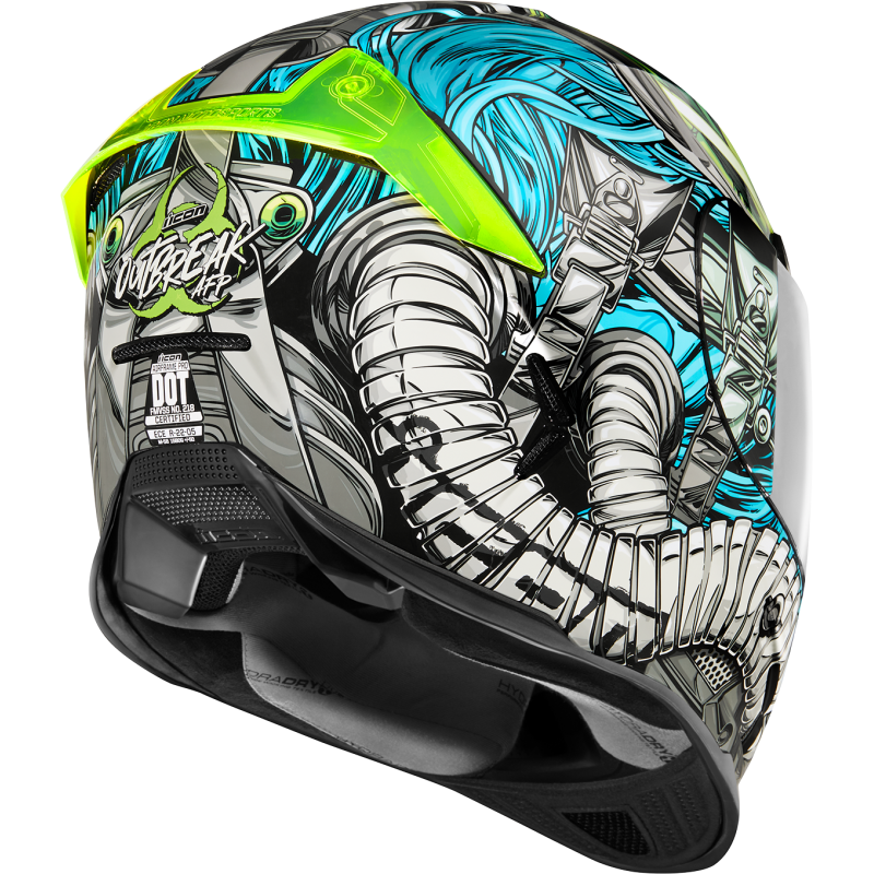 ICON HLMT AFP OUTBREAK Blue Back - Driven Powersports