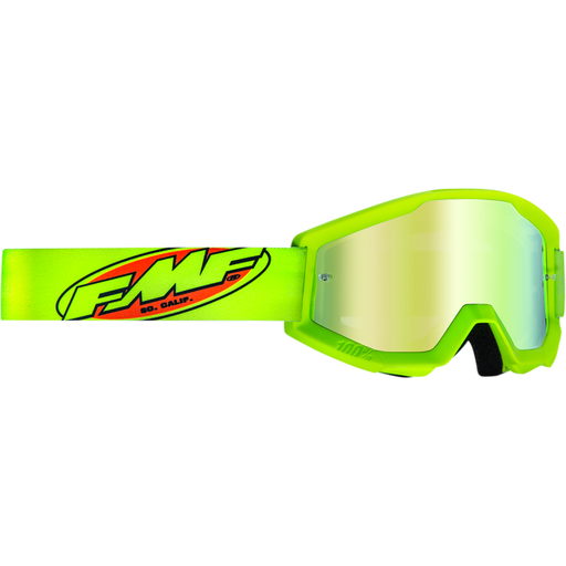 FMF POWERCORE YOUTH GOGGLE CORE - MIRROR GOLD LENS Front