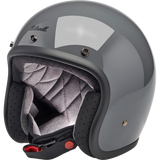BILTWELL HELMET BONANZA Gloss Grey Front - Driven Powersports