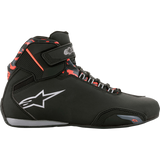 ALPINESTARS SHOE SEKTOR WP Black/Dark Gray/Fluo Red Right Side - Driven Powersports