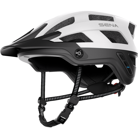 SENA M1 SENA MTB HELMET Matte White Front - Driven Powersports