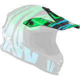CKX Peak for TX019Y Helmet Zoo Blue/Green - Driven Powersports